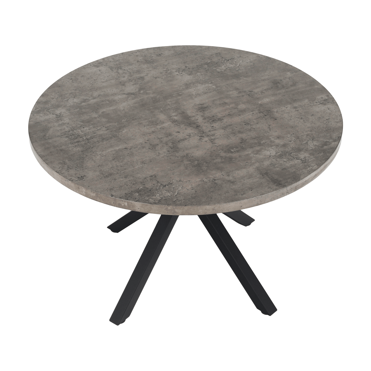 Masă de luat masa KRAPINA, gri carbon / negru, diametru 120 cm Kondela