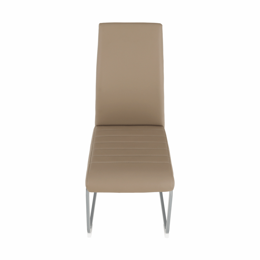 Scaun dining BELLAGIO, gri maro Taupe / gri, piele eco, 42x56x99 cm Kondela