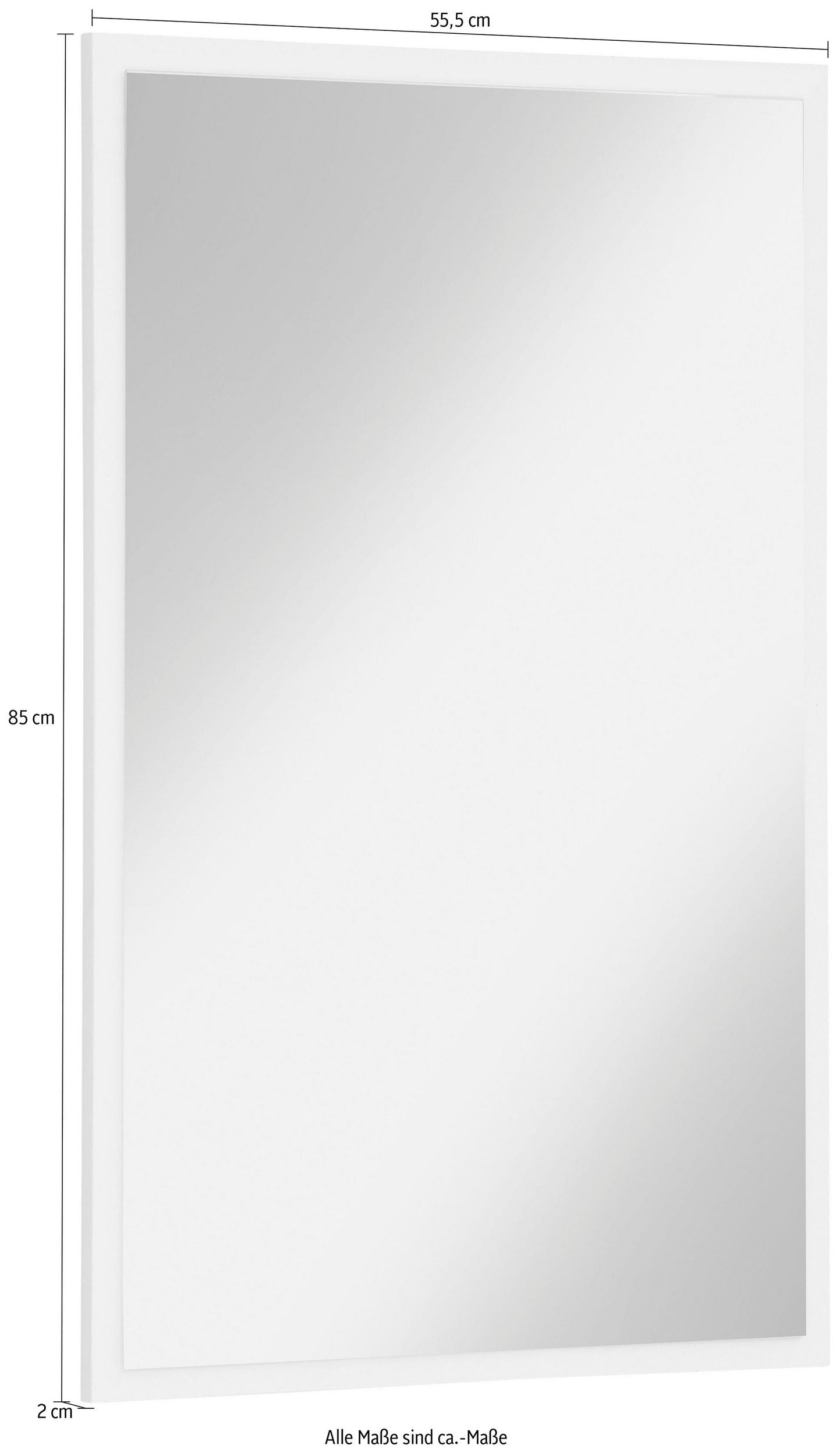 Oglinda Astral, 55,5 cm, alb Arboteca