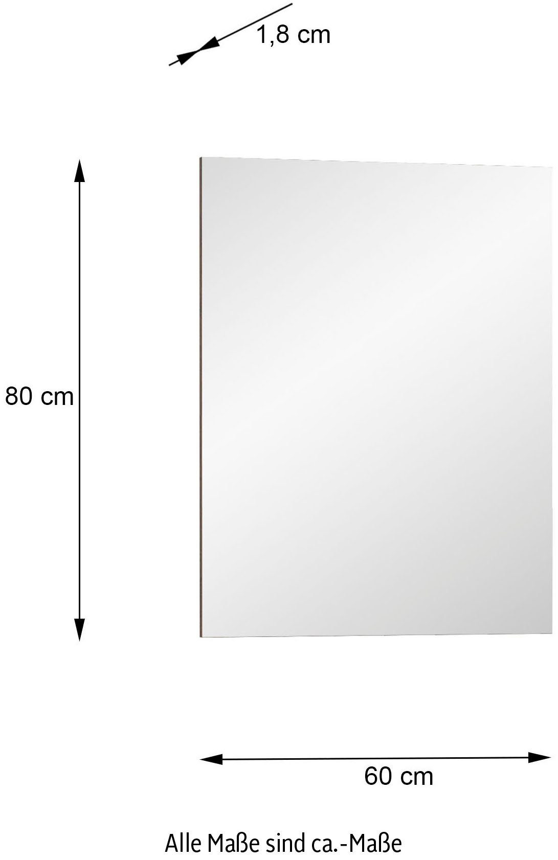 Oglinda Cliff, 60 cm latime Arboteca