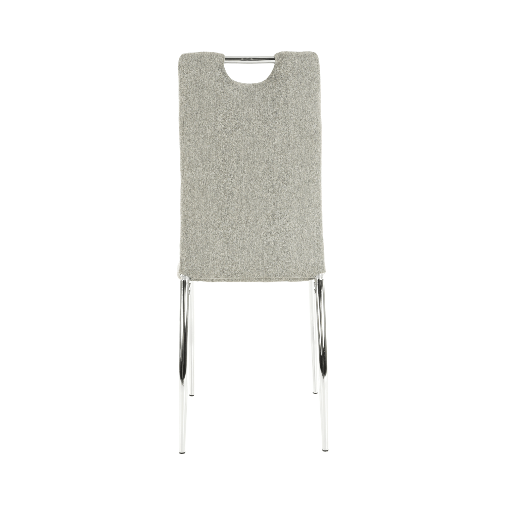 Scaun bucătărie CHIOS, material textil bej/crom, 42x52x97 cm Kondela