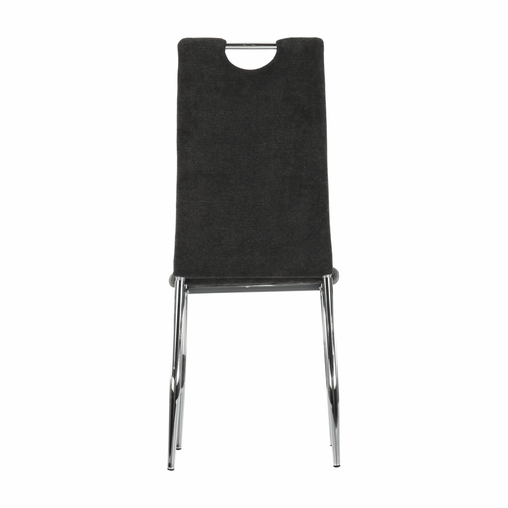 Scaun dining CHIOS, textil gri maro/crom, 42x52x97 cm Kondela