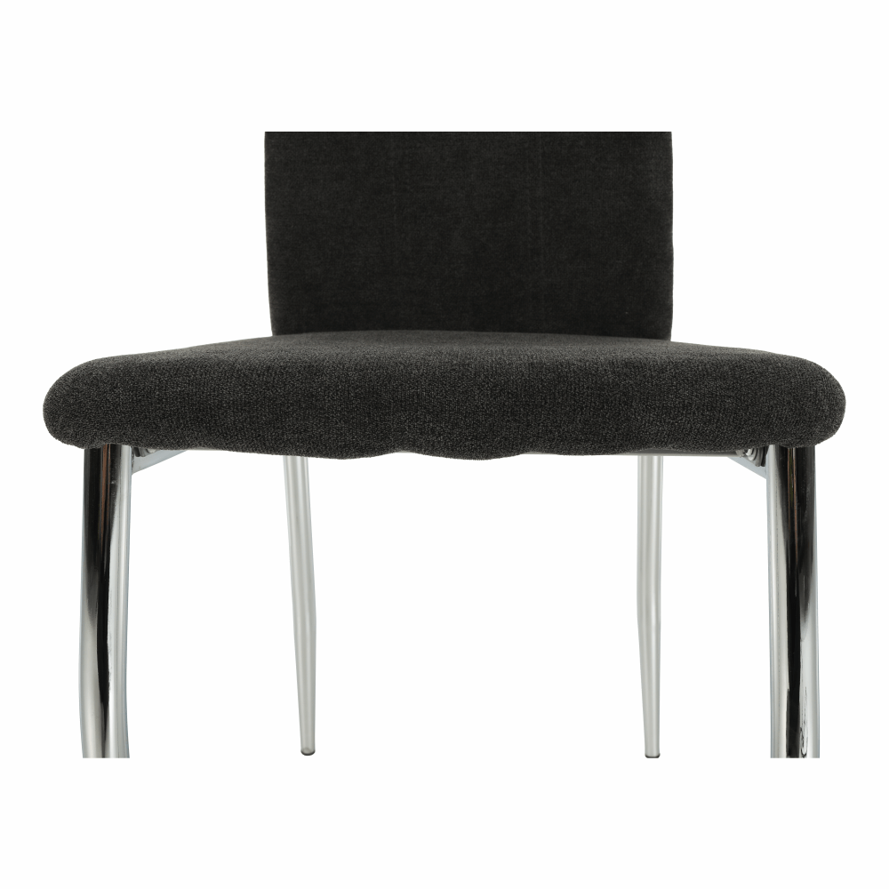 Scaun dining CHIOS, textil gri maro/crom, 42x52x97 cm Kondela