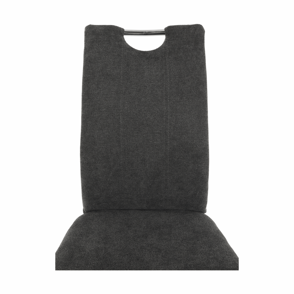 Scaun dining CHIOS, textil gri maro/crom, 42x52x97 cm Kondela