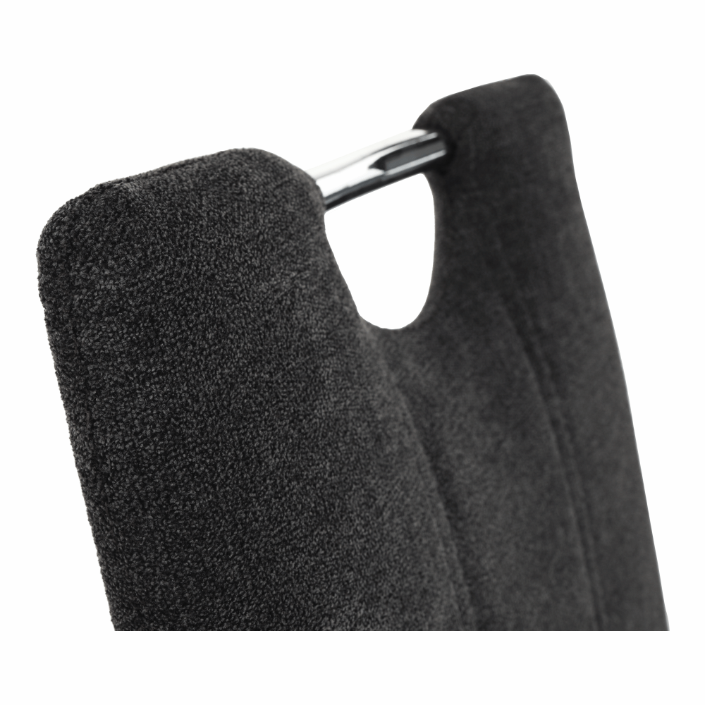 Scaun dining CHIOS, textil gri maro/crom, 42x52x97 cm Kondela