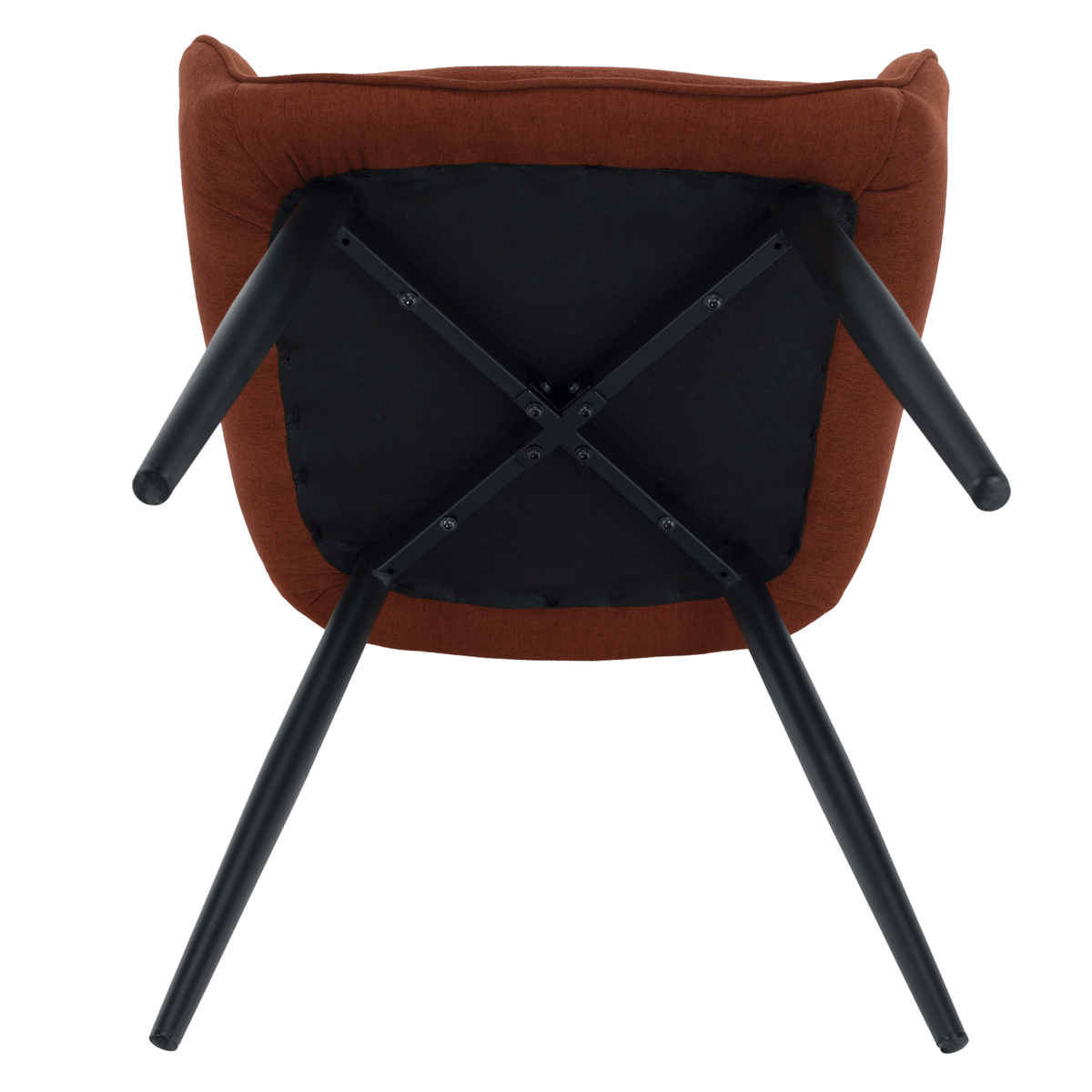 Scaun de design KOMOTINI, maro/negru, 55.5x58.5x83.5 cm Kondela