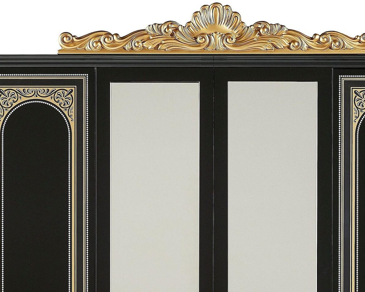 Element decorativ pentru dulap Alice din poliuretan, auriu, 111 cm latime Arboteca