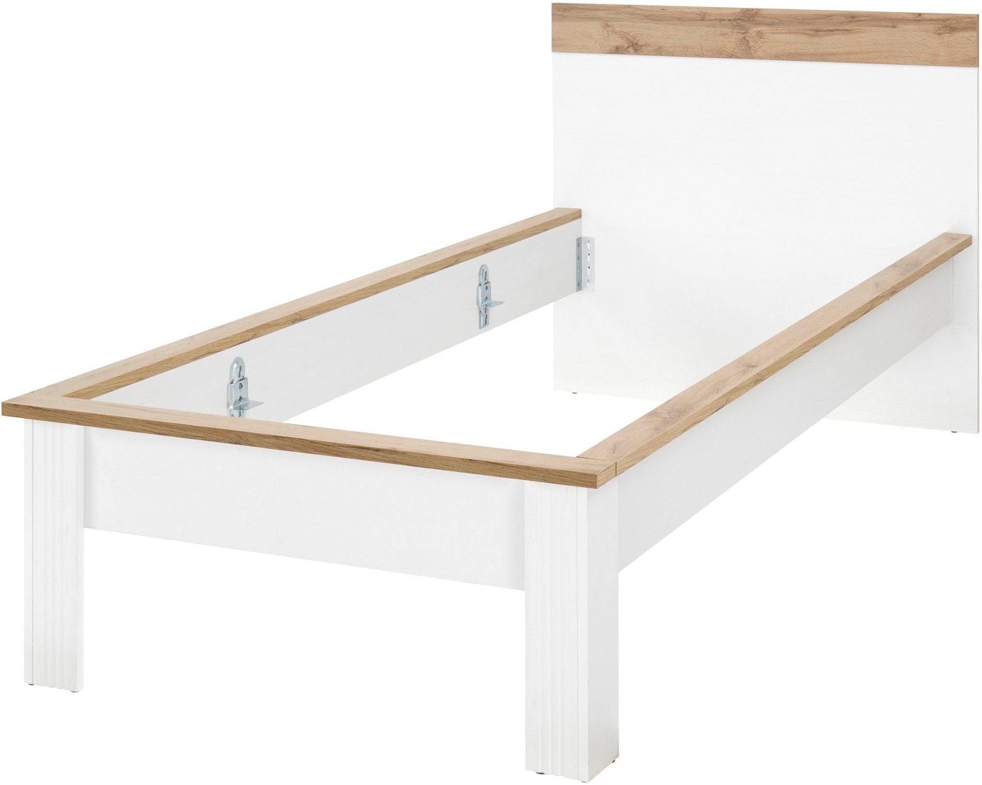 Pat cu noptiera Westmister, 90 cm latime Arboteca