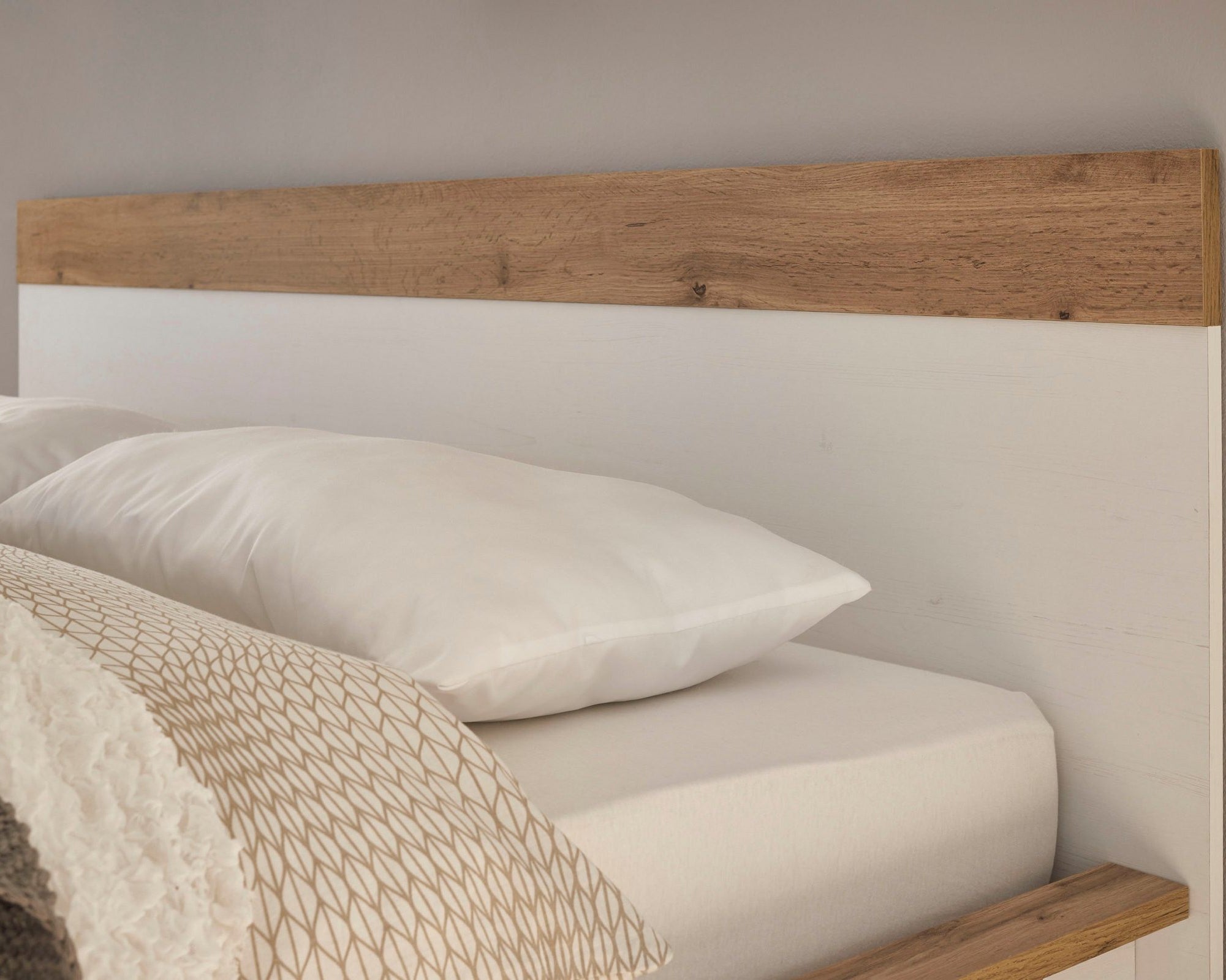Pat cu noptiera Westmister, 90 cm latime Arboteca