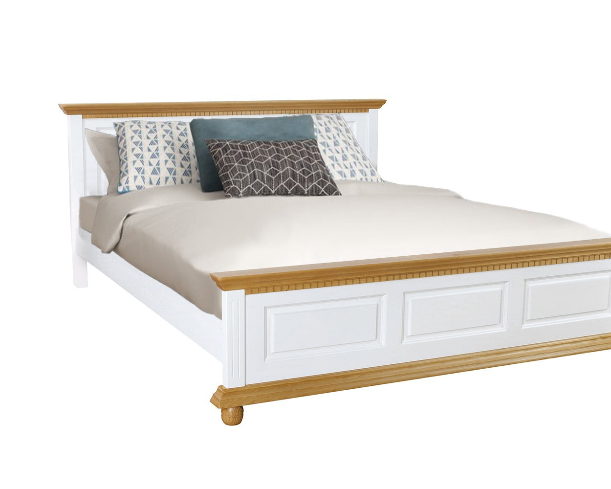 Pat Bavaria Lemn Masiv, Alb/Natur Arboteca