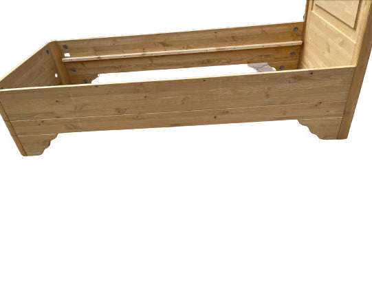 Pat lemn masiv de pin Sandy, natur, 90x200 cm Arboteca