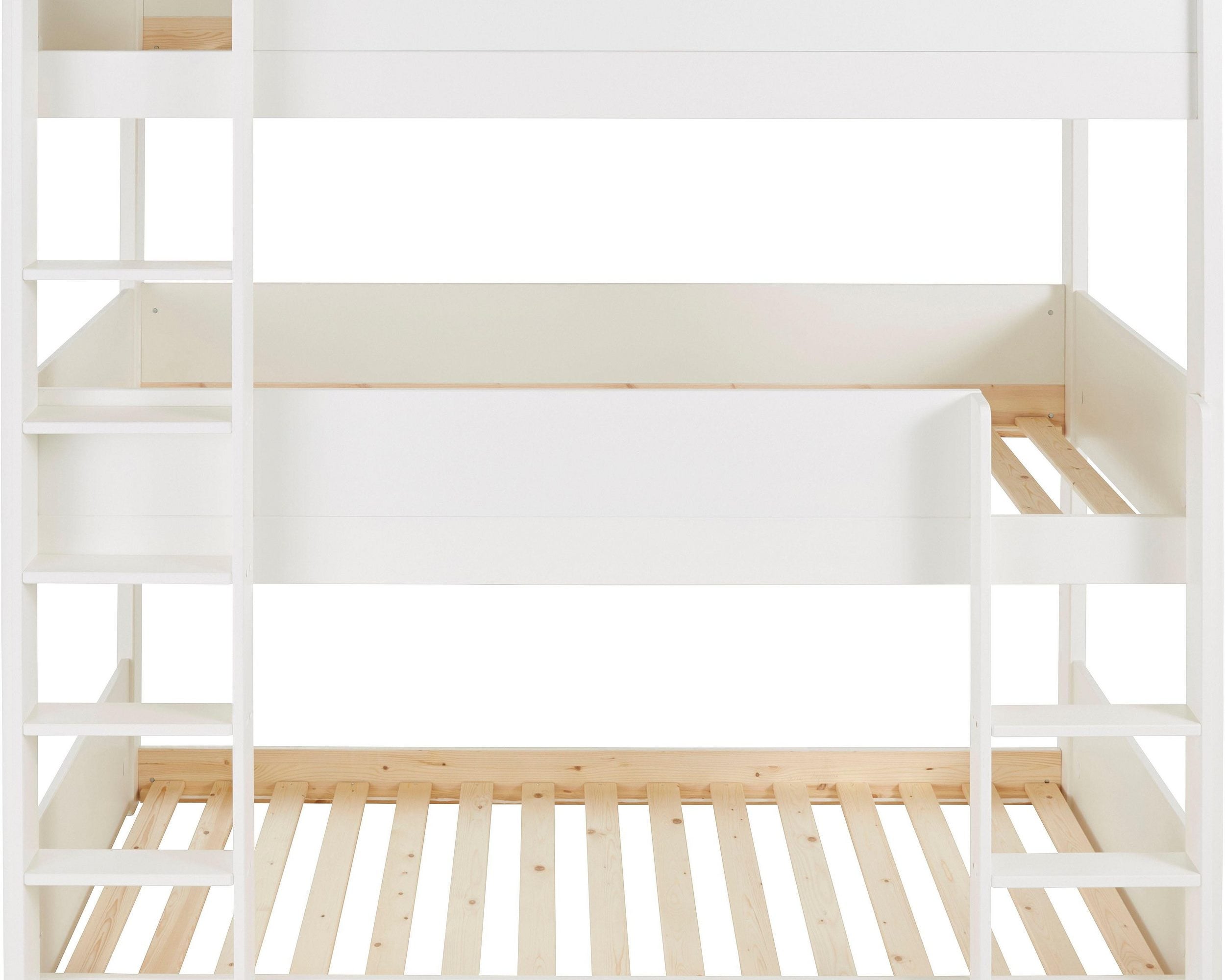 Pat etajat cu trei locuri Tipo , Alb Arboteca