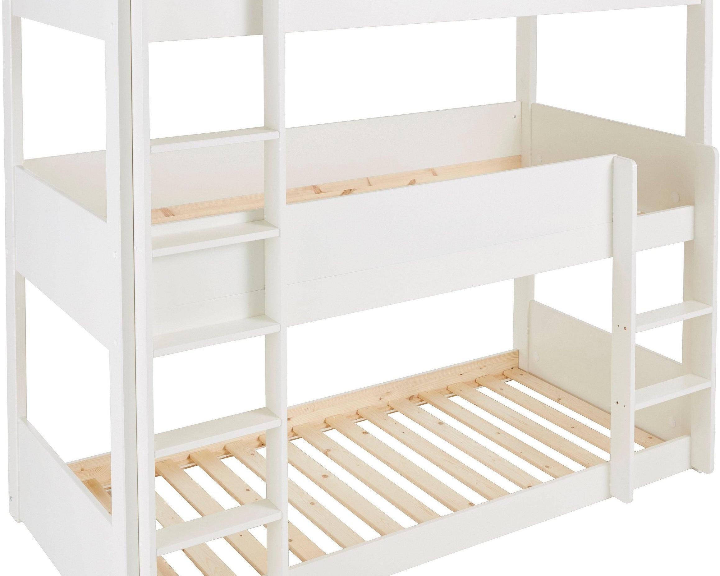 Pat etajat cu trei locuri Tipo , Alb Arboteca