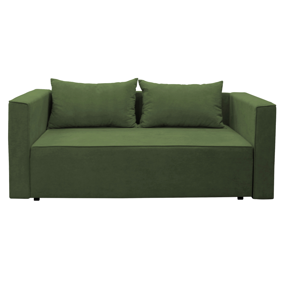 Canapea extensibilă IMOLA, verde, pe dreapta, 191x80x75 cm Kondela