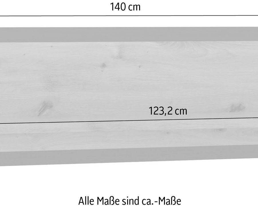 Poliță de perete Breite, 140 cm Arboteca