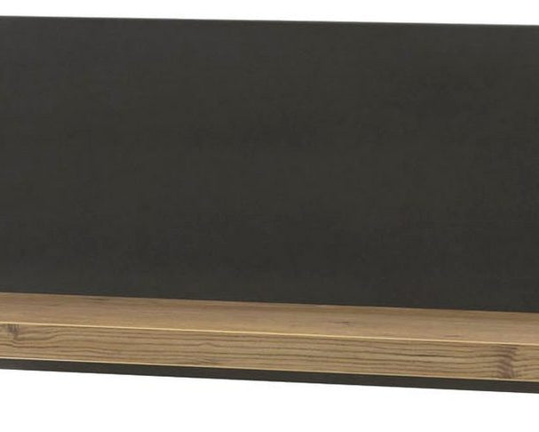 Raft de perete PAL melaminat Brügge, decor castan, certificat FSC, 153 cm Arboteca