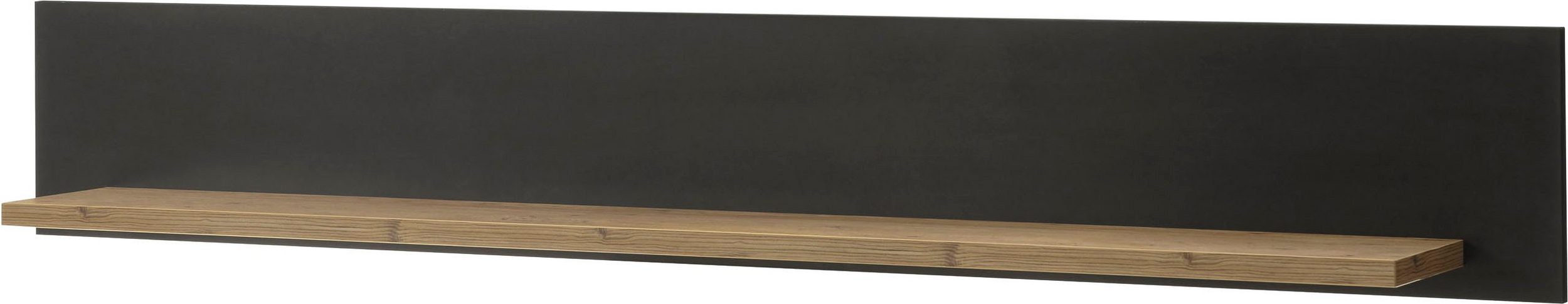 Raft de perete BRÜGGE, 153 cm, decor castan, PAL melaminat, design modern, certificat FSC® Arboteca