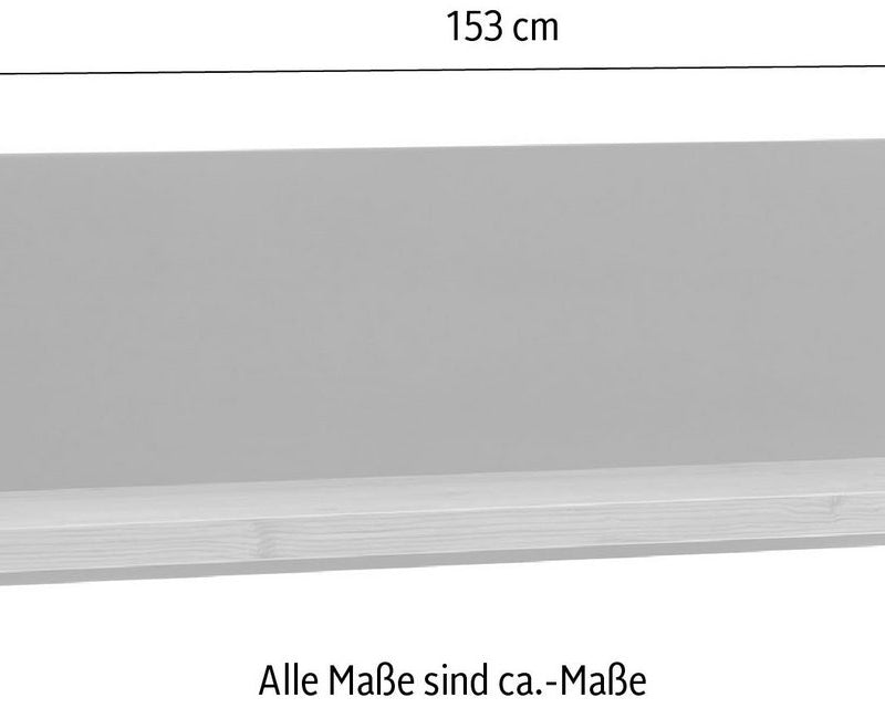 Raft de perete PAL melaminat Brügge, decor castan, certificat FSC, 153 cm Arboteca