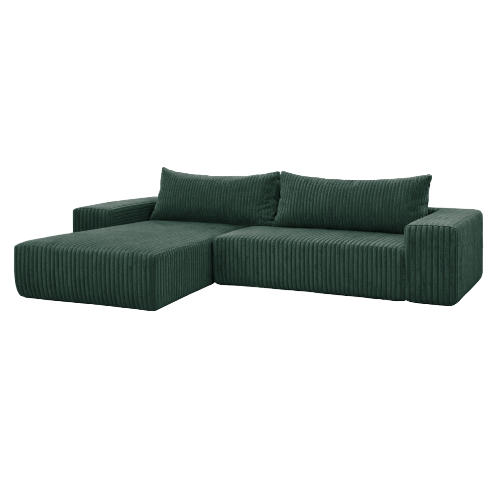 Set de canapea universal, verde, PREMA ROH UNI Kondela