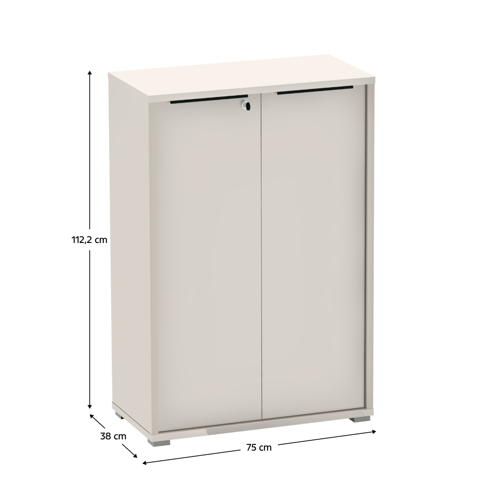 Dulap AOSTA TIP 09, cașmir, 75x38x112.2 cm Kondela