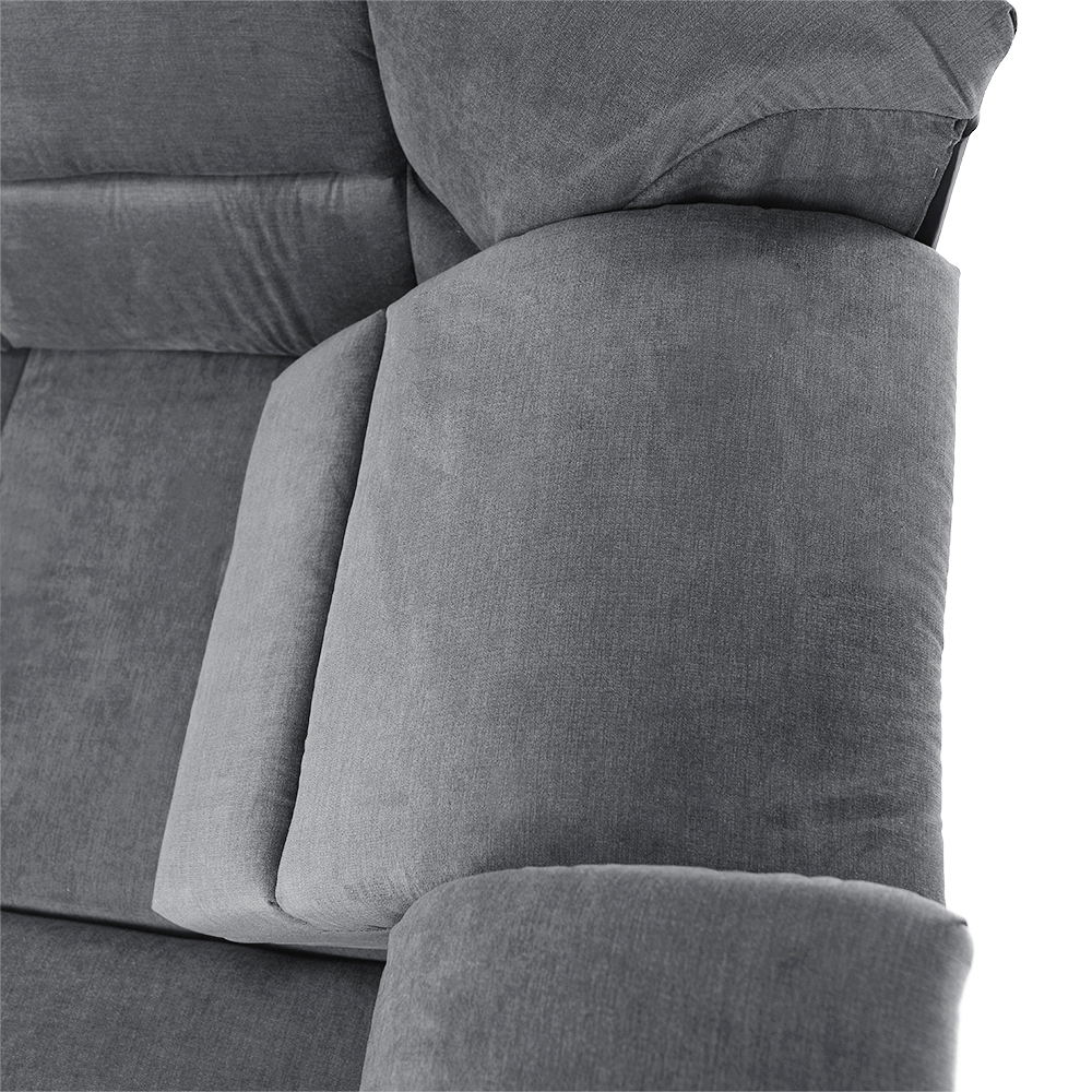 Colțar extensibil ARLES, material textil gri, pe dreapta Kondela