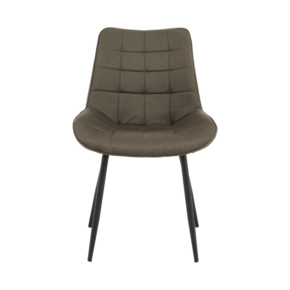 Scaun SIGUENZA, gri maroniu taupe/negru, catifea/metal, 54x56x90 cm Kondela