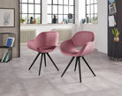 Set de patru scaune tapitate Aurora, Roz Arboteca