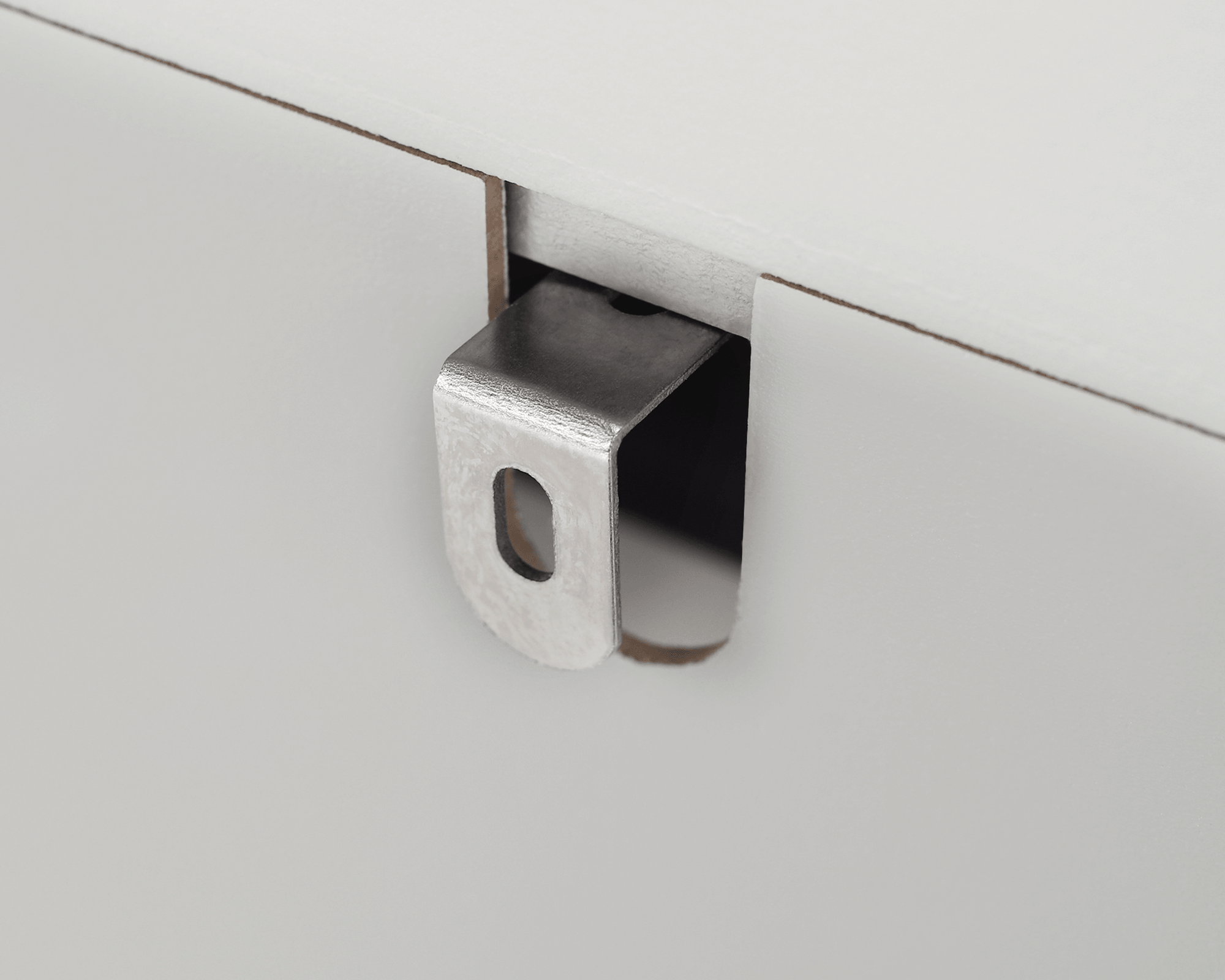 Pantofar SEBER TIP 1, 2 uși, alb/gri, 53,5 cm Kondela