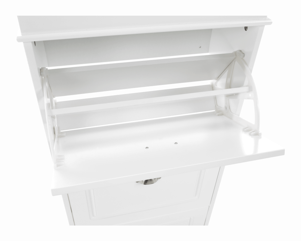 Pantofar SEBER TYP 2, 3 uși, alb, 53,5 cm Kondela