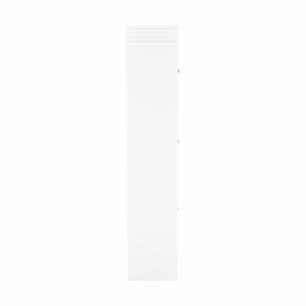 Pantofar SEBER TYP 2, 3 uși, alb, 53,5 cm Kondela