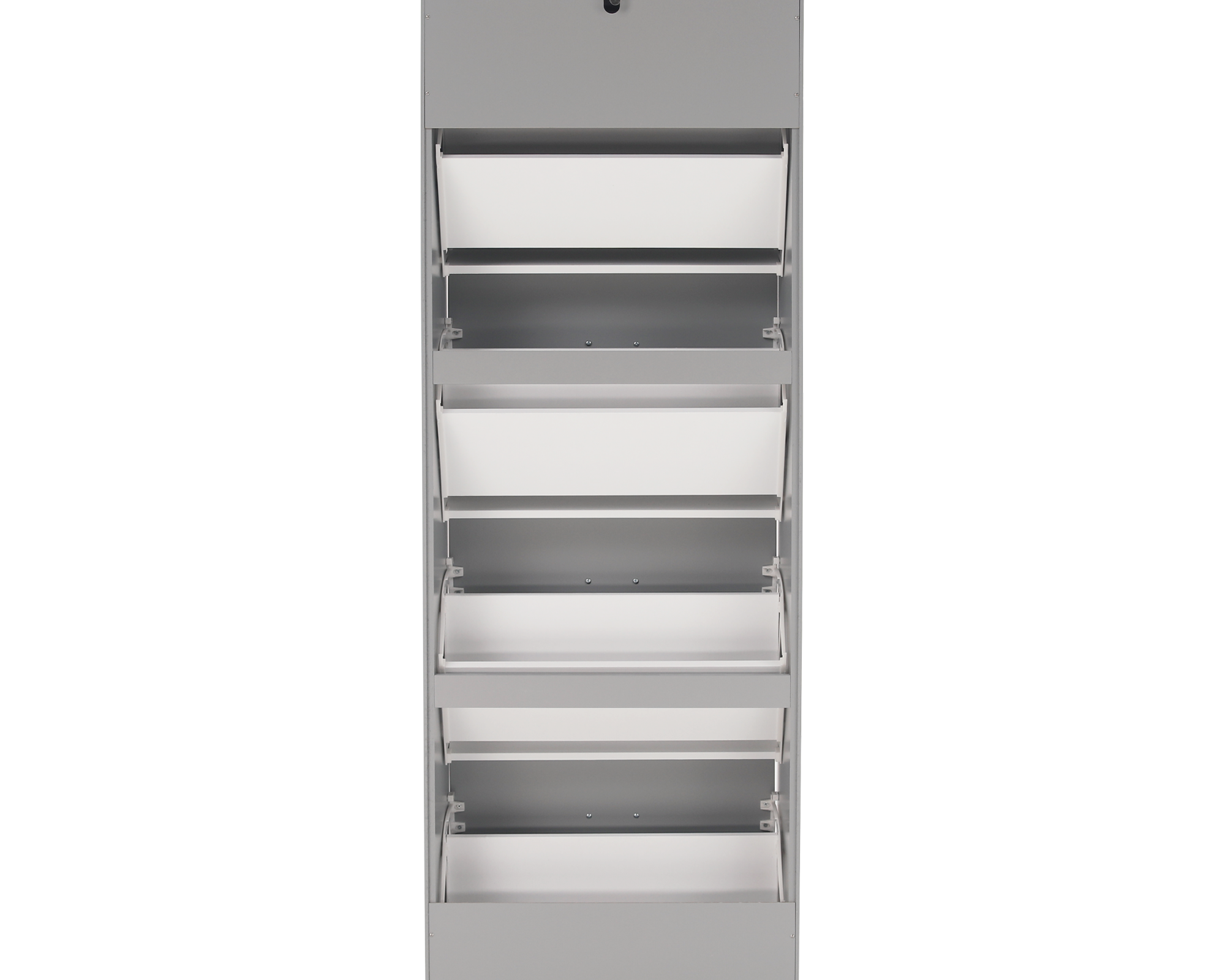 Pantofar SEBER TYP 3, 4 uși, gri, 53,5 cm Kondela
