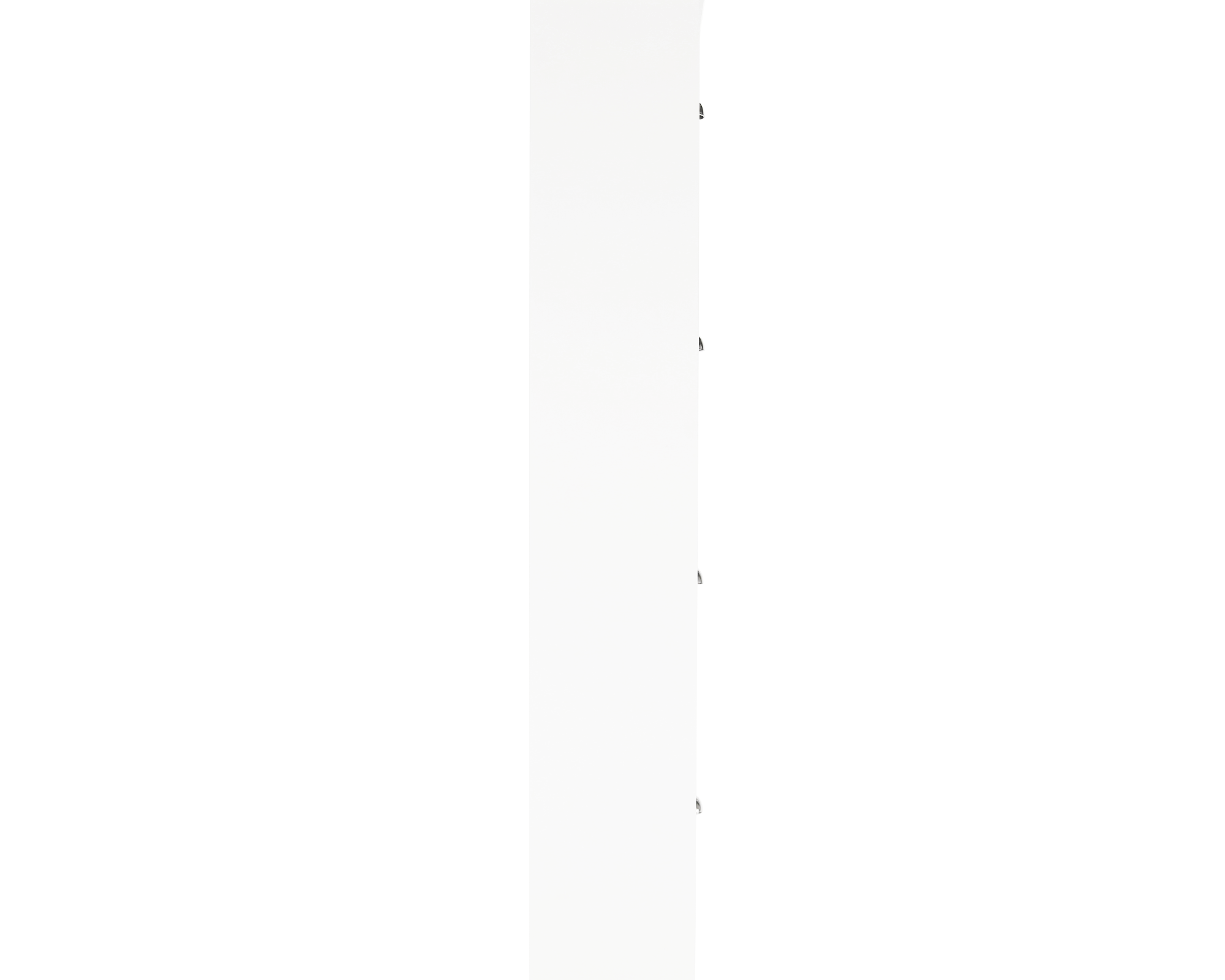 Pantofar SEBER TYP 3, 4 uși, alb/gri, 53,5 cm Kondela