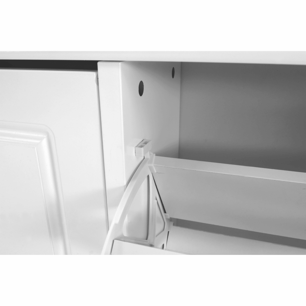 Pantofar SEBER TYP 4, 2 uși, alb, 104 cm Kondela