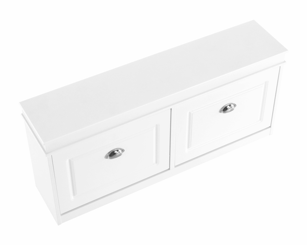 Pantofar SEBER TYP 4, 2 uși, alb, 104 cm Kondela