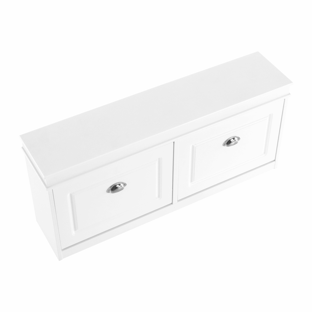 Pantofar SEBER TYP 4, 2 uși, alb, 104 cm Kondela