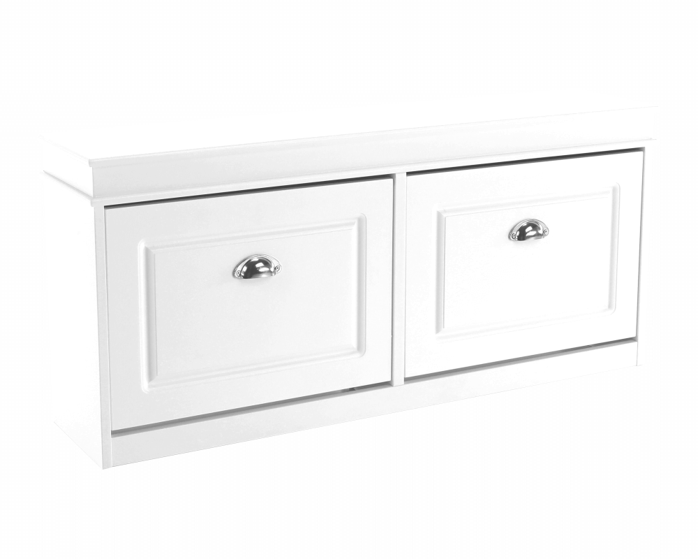 Pantofar SEBER TYP 4, 2 uși, alb, 104 cm Kondela