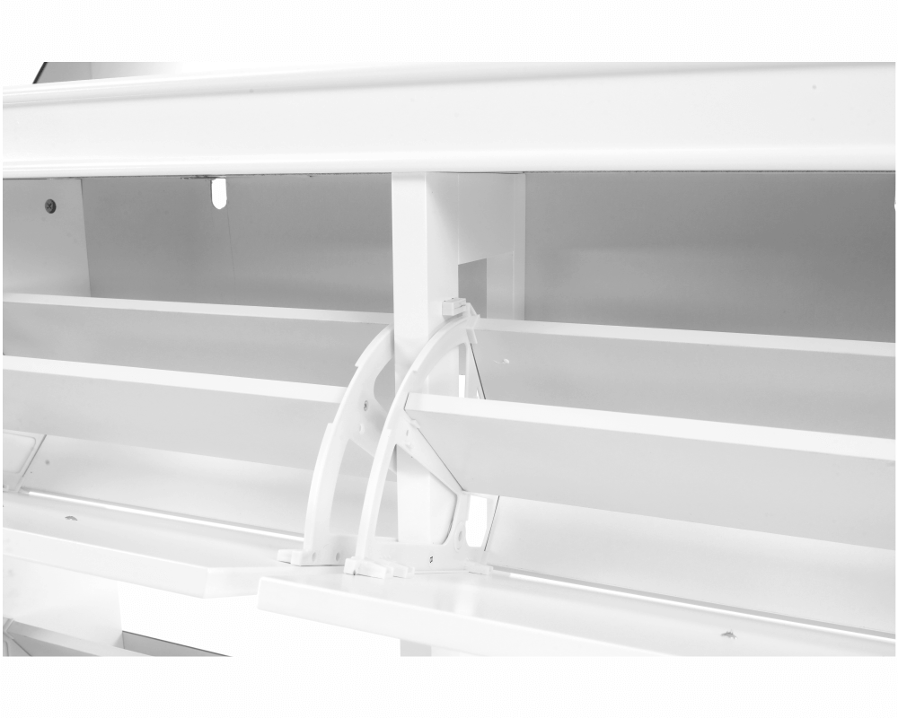 Pantofar SEBER TYP 5, 2 uși, alb, 105 cm Kondela