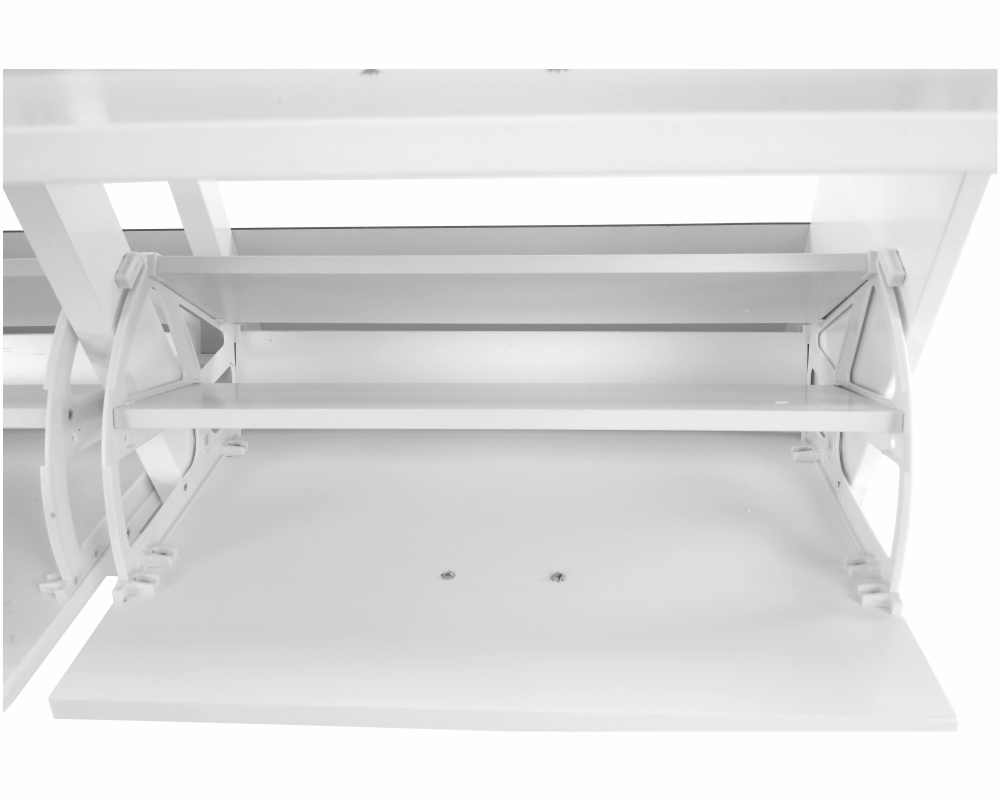 Pantofar SEBER TYP 5, 2 uși, alb, 105 cm Kondela