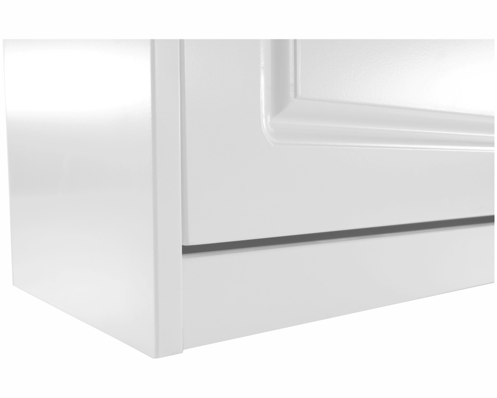 Pantofar SEBER TYP 5, 2 uși, alb, 105 cm Kondela