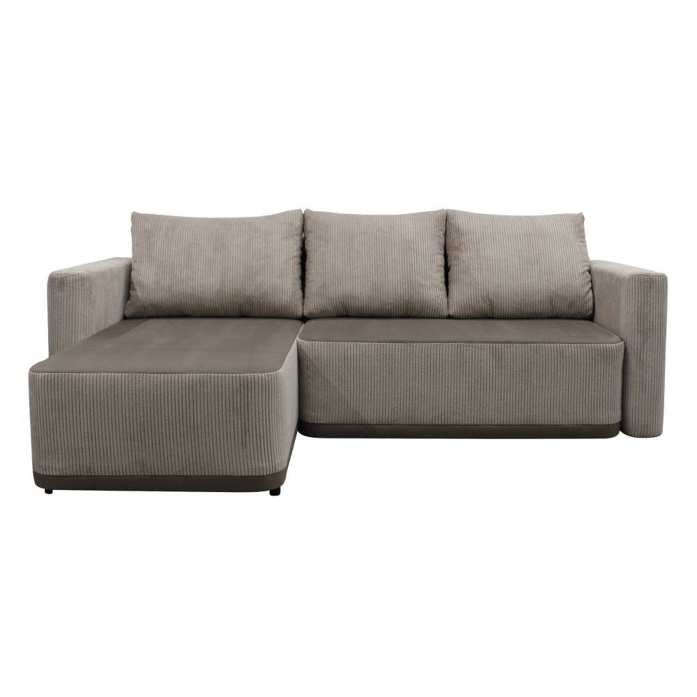 Set universal canapea UDINE, gri-bej Taupe, 234x165x75 cm Kondela