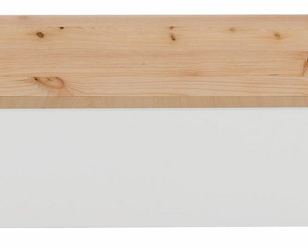 Sertar pat Kero din lemn masiv si MDF, alb, 192 cm lungime Arboteca