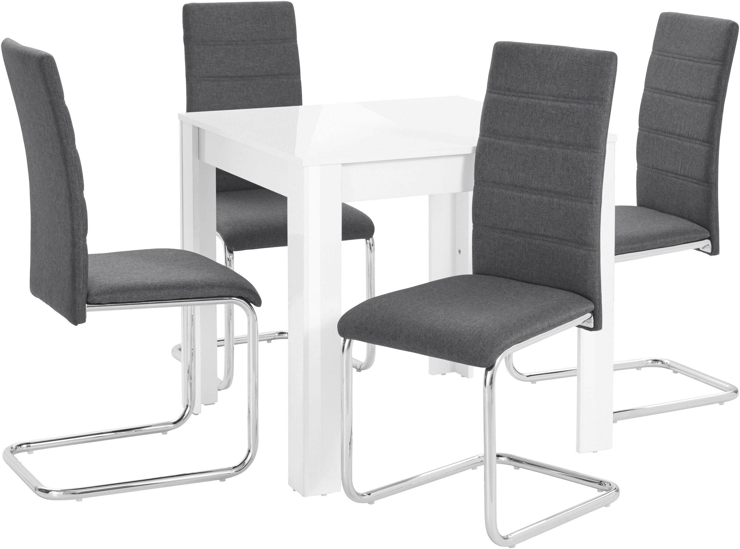 Set Dining Doris, 4 scaune, 1 masa 120 cm latime Arboteca
