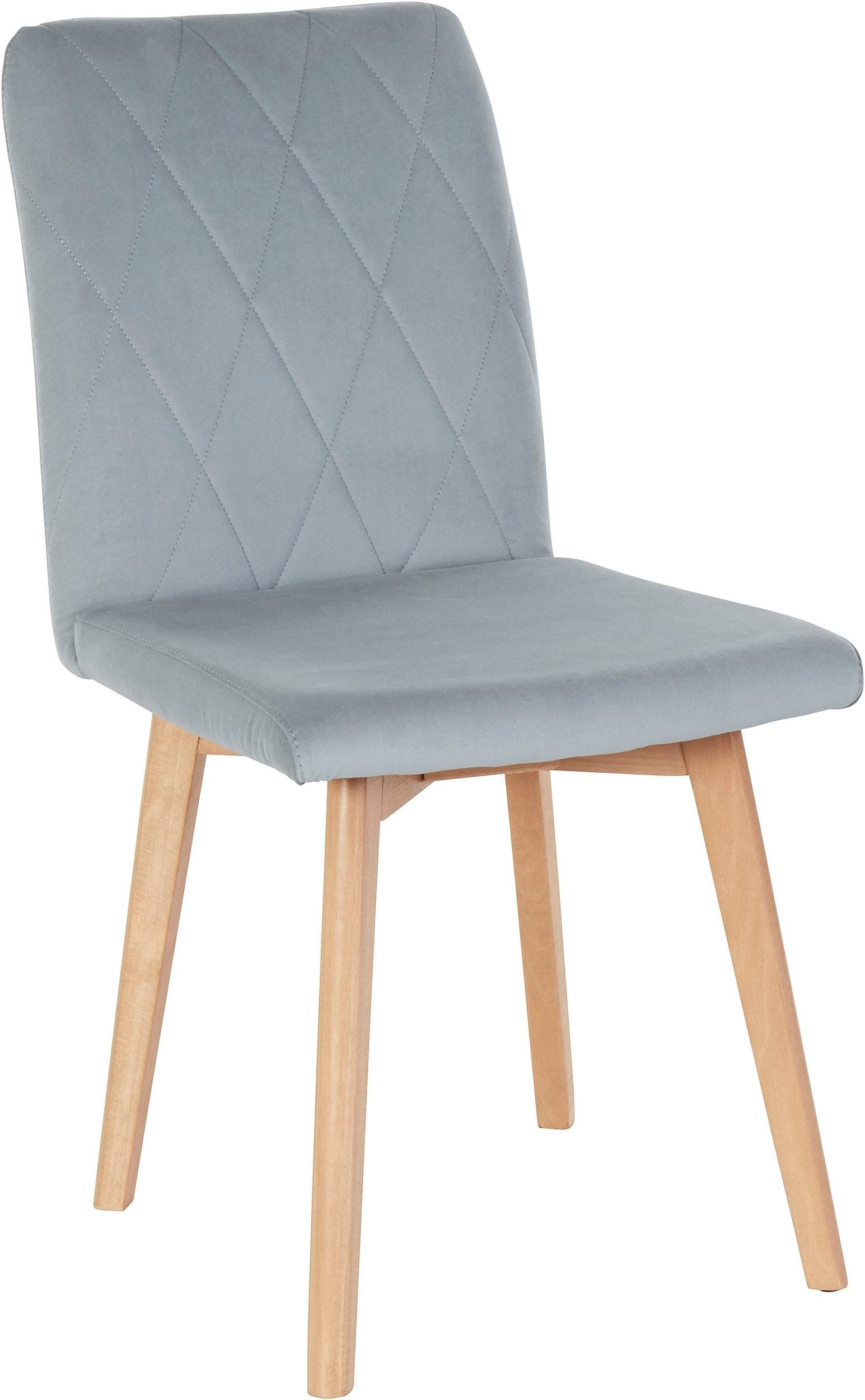 Set de 2 scaune tapitate Brest, Catifea, Gri Arboteca