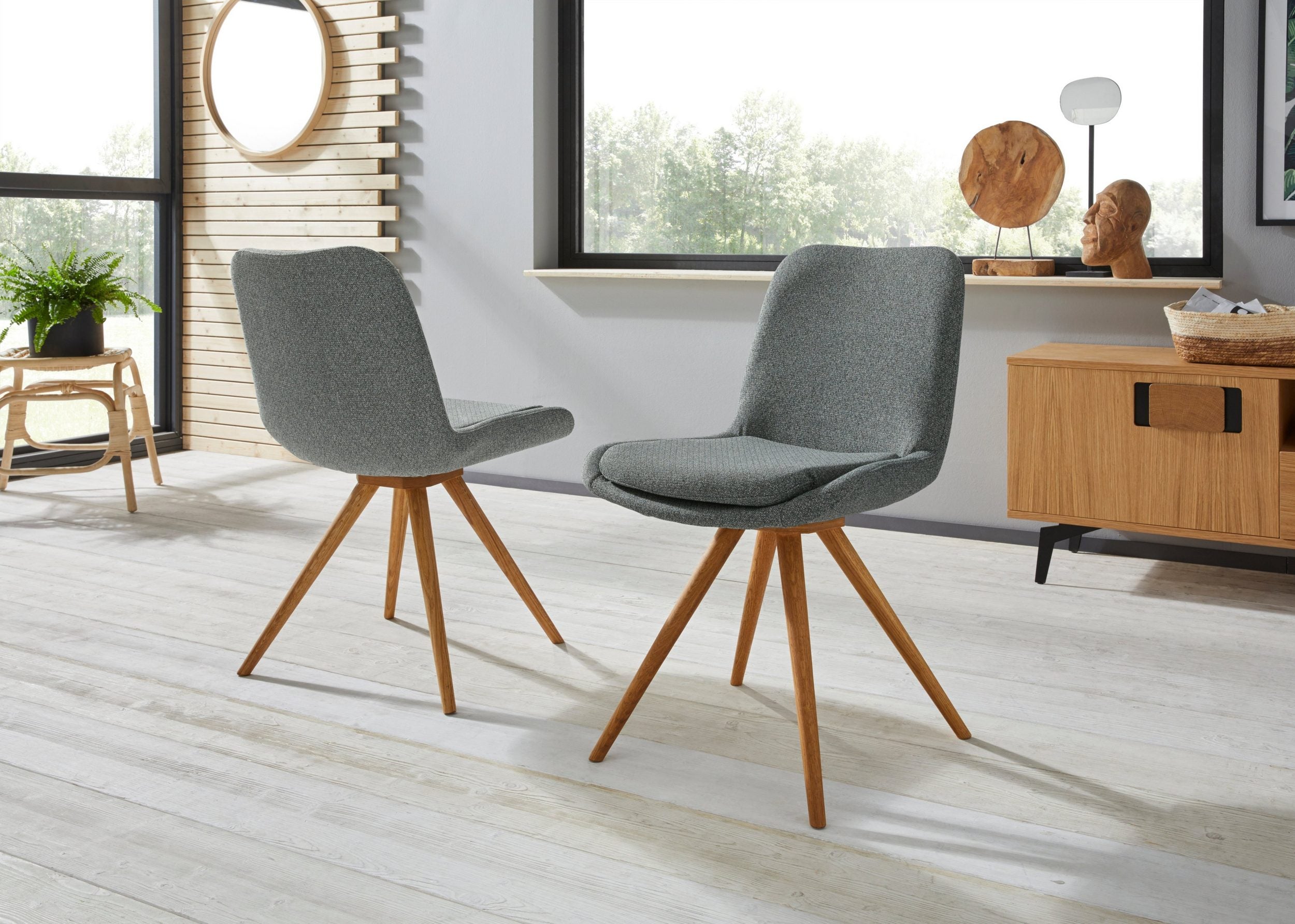 Set de doua scaune tapitate Malmo Arboteca