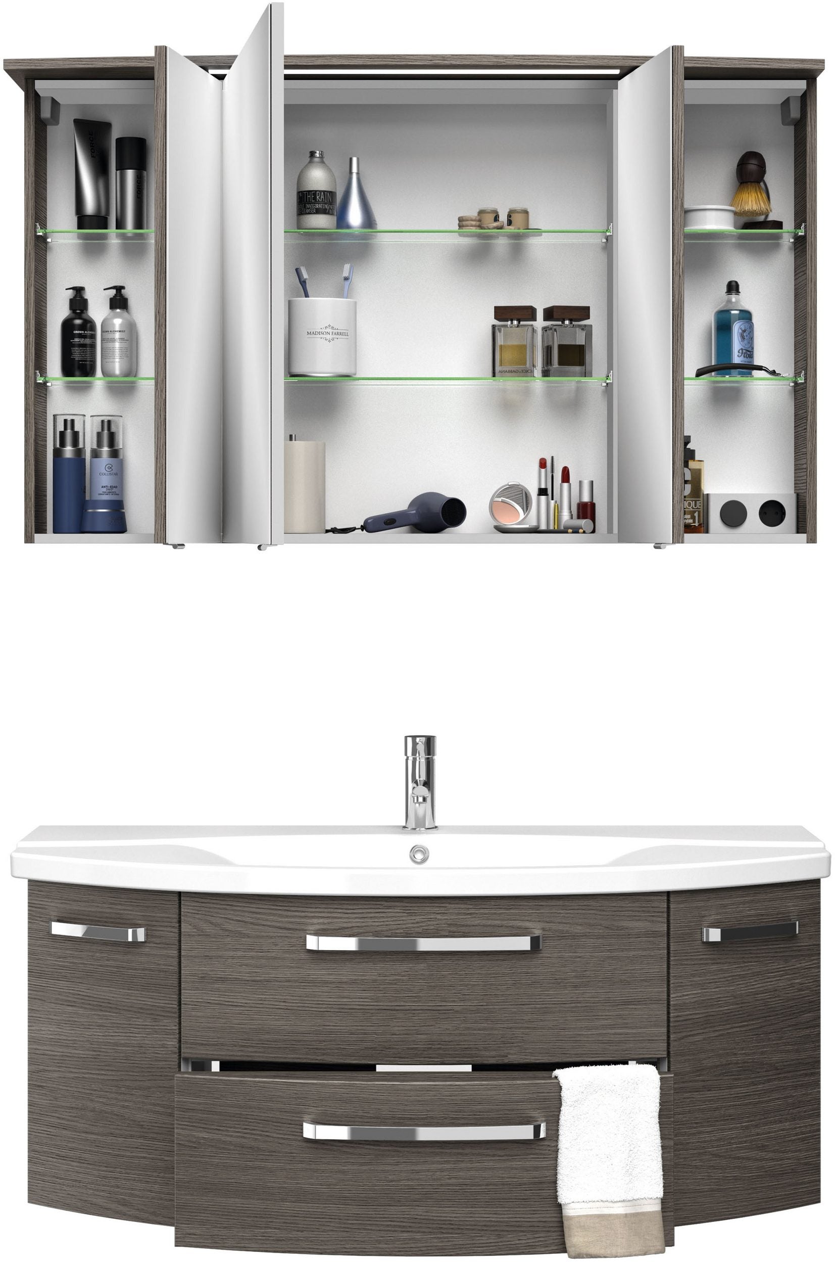 Set Mobilier de Baie „Pelipal 4010”, 122 cm latime Arboteca