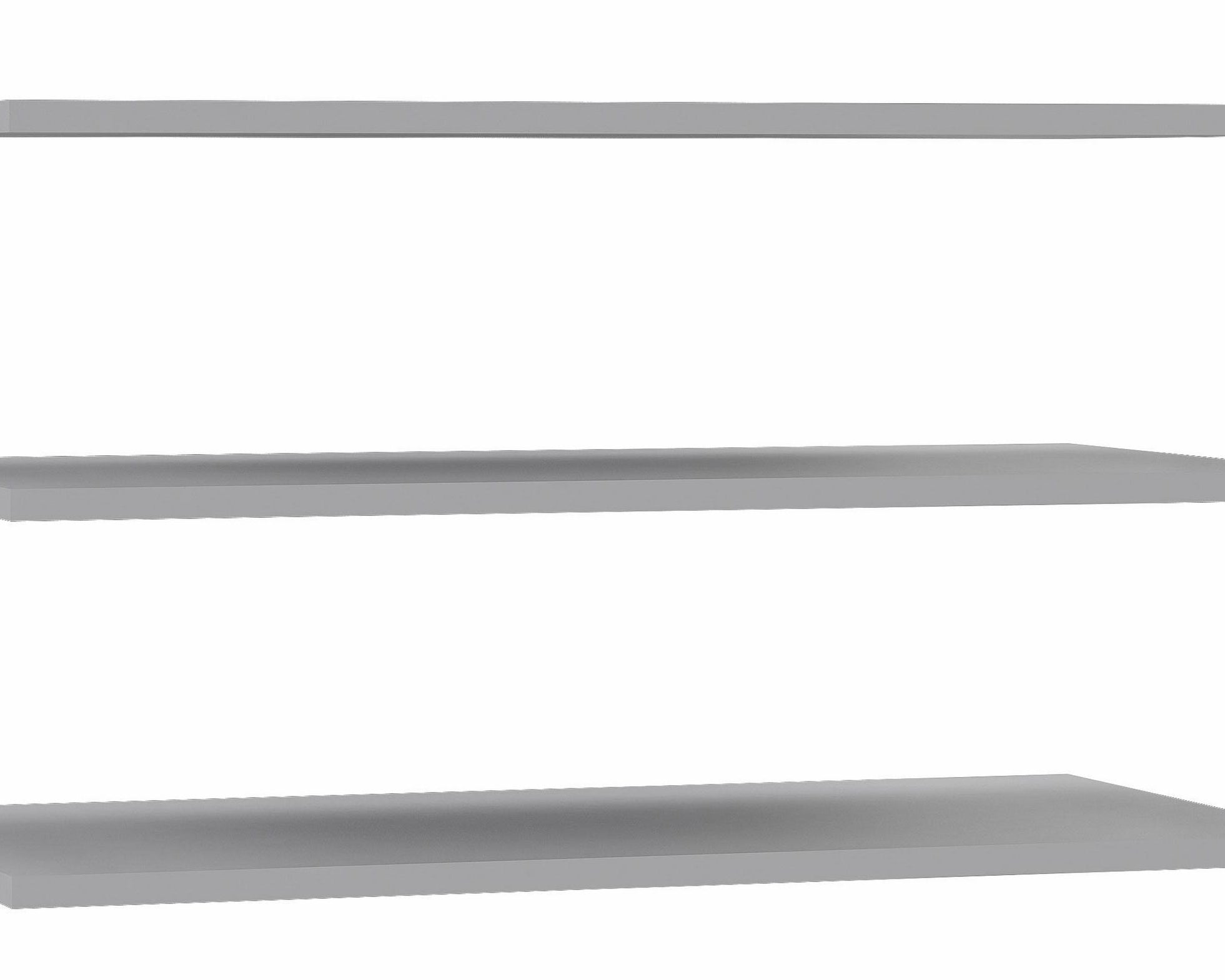 Set 3 rafturi de perete PAL, gri, 82,9 cm Arboteca