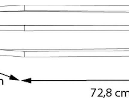 Set 3 rafturi de perete PAL, 72,8 cm Arboteca