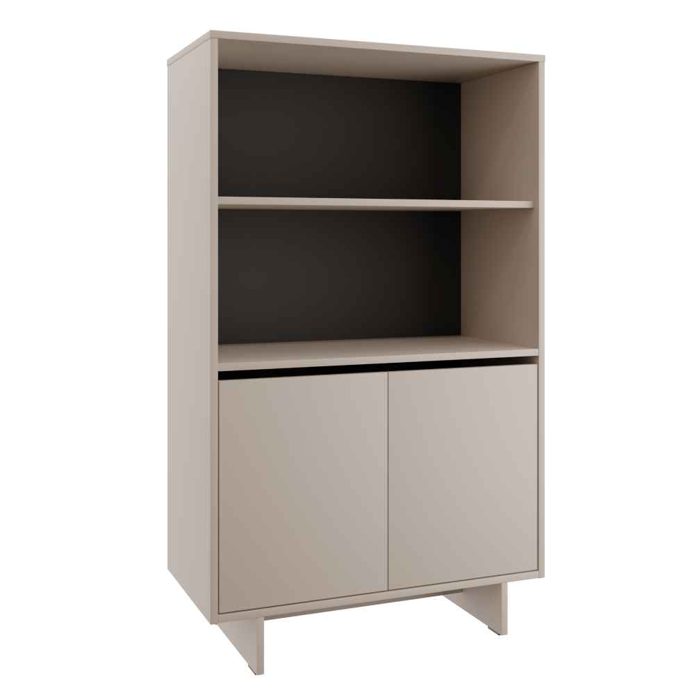 Comodă STANDO STD04, cașmir, 2 uși, 80x134 cm Kondela
