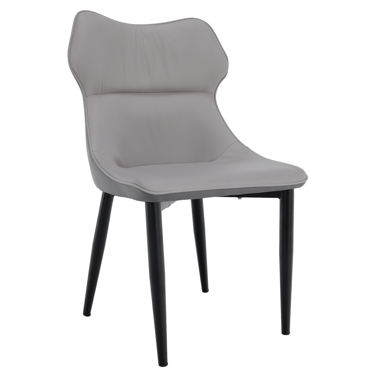 Scaun de dining, gri deschis / gri închis / negru, 51x54x87 cm Kondela