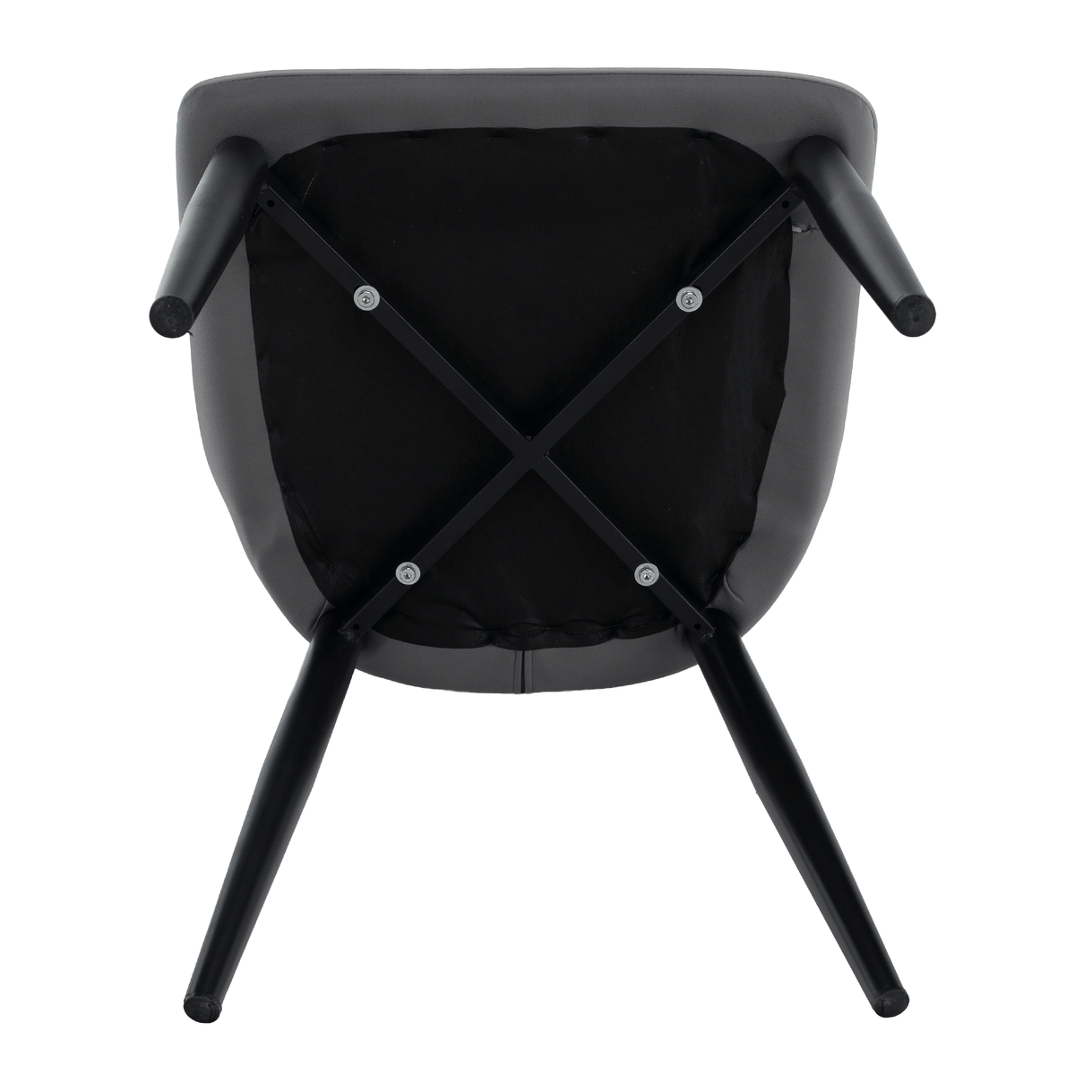 Scaun de dining, gri deschis / gri închis / negru, 51x54x87 cm Kondela